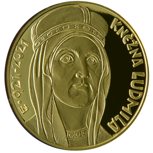 Zlatá mince 10000 Kč 2021 Kněžna Ludmila