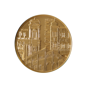 Zlatá mince 5000 Kč 2022 Mikulov