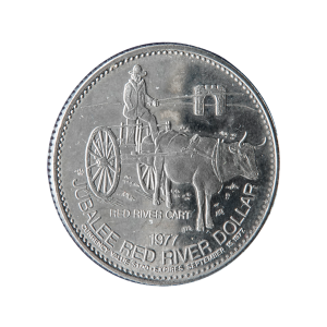 Kanada,  1 dollar 1977,  Red river