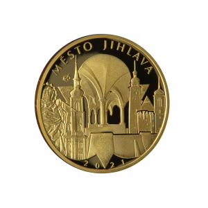 Zlatá mince 5000 Kč 2021 Jihlava