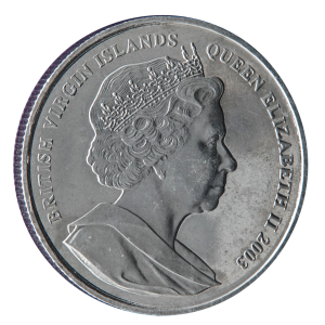 British Virgin Island, 1 Dollar 2003, 50 let od korunovace