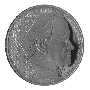 Stříbrná mince 200 Kč Gregor Mendel 200. výročí narození 2022
