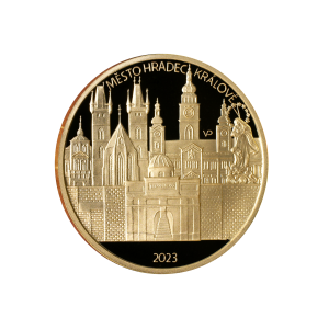 Zlatá mince 5000 Kč 2023 Hradec Králové