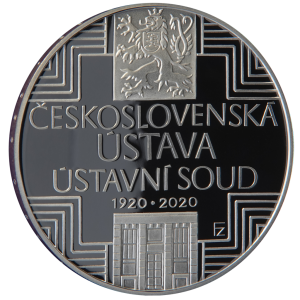 Stříbrná mince 500 Kč 2020 Československá ústava a Ústavní soud